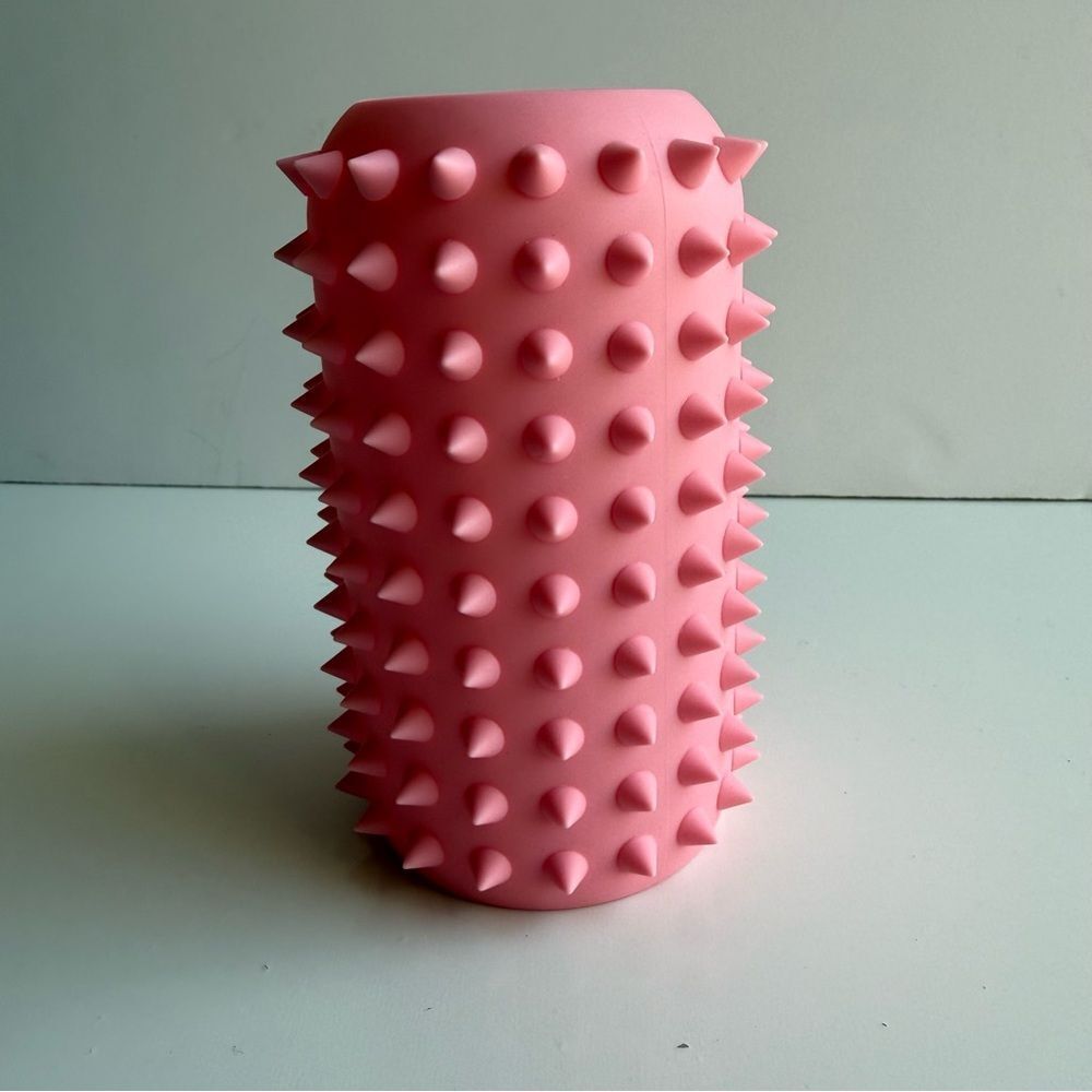 Bkr little spiked water bottle 16oz  pink sleeve only
